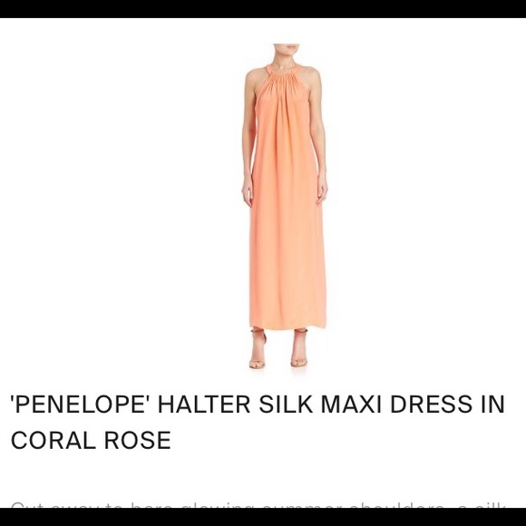 Kobi Halperin Penelope Silk Maxi Dress XL Orange - Picture 5 of 5